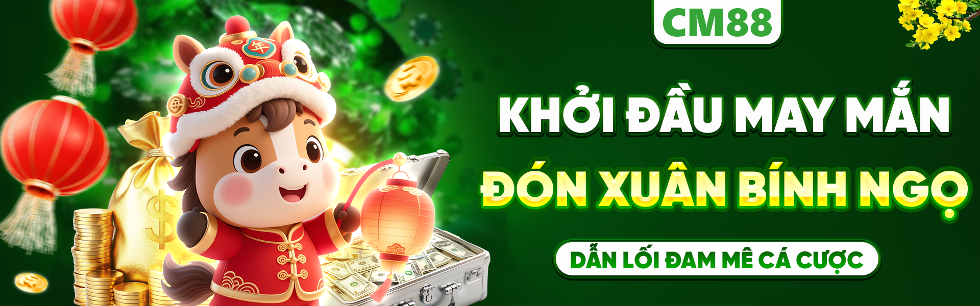 cm88 banner khởi đầu may mắn đón xuân bính ngọ 2026